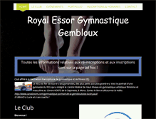 Tablet Screenshot of gymnastique.be